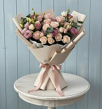 Букет цветов из:  Розы и Лизиантусы #REPLACE_PRED# Байчурово