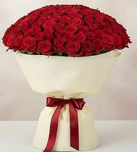 Букет 101 Красная роза Милано в Байчурово