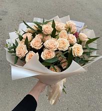 Букет Кремовые розы Латте в Байчурово