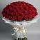 Букет 101 Красная роза Блэк Мэджик в Байчурово