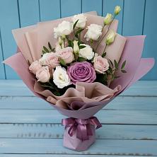 Букет цветов из:  Розы и Лизиантусы в Байчурово