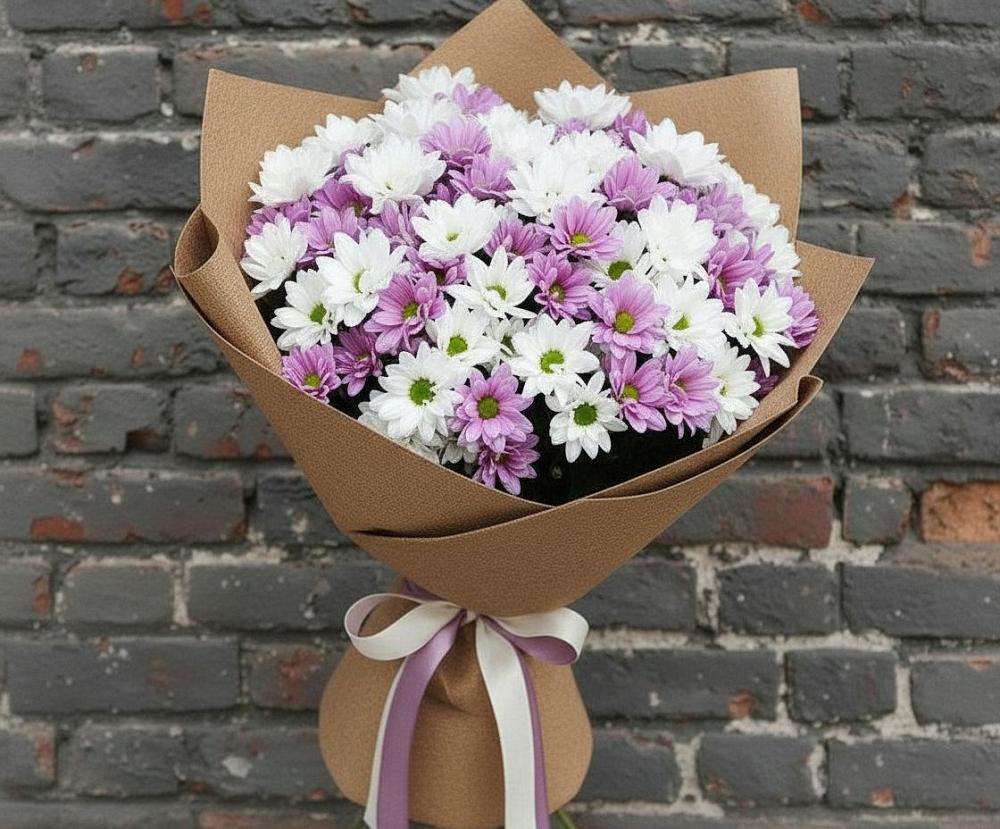 Букет цветов из: Хризантемы в Байчурово