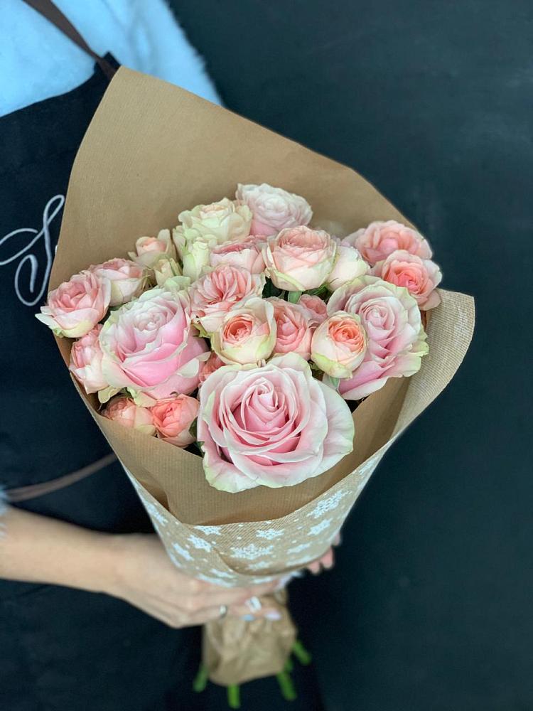 Букет цветов из: Хризантемы и Розы в Байчурово